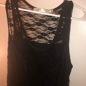 gothic, black high low dress